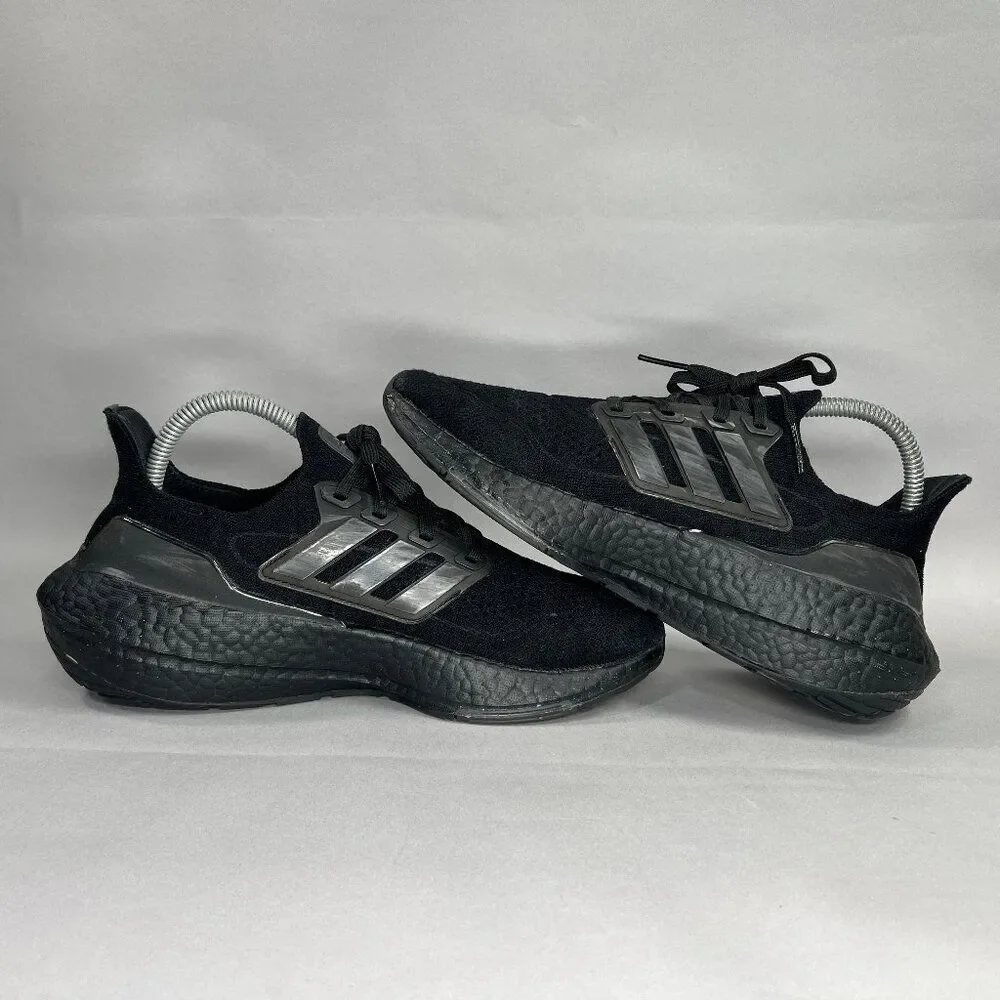 Adidas Ultraboost 21 Shoes Men's‎ Size 8 Triple Black Athletic Running Sneakers